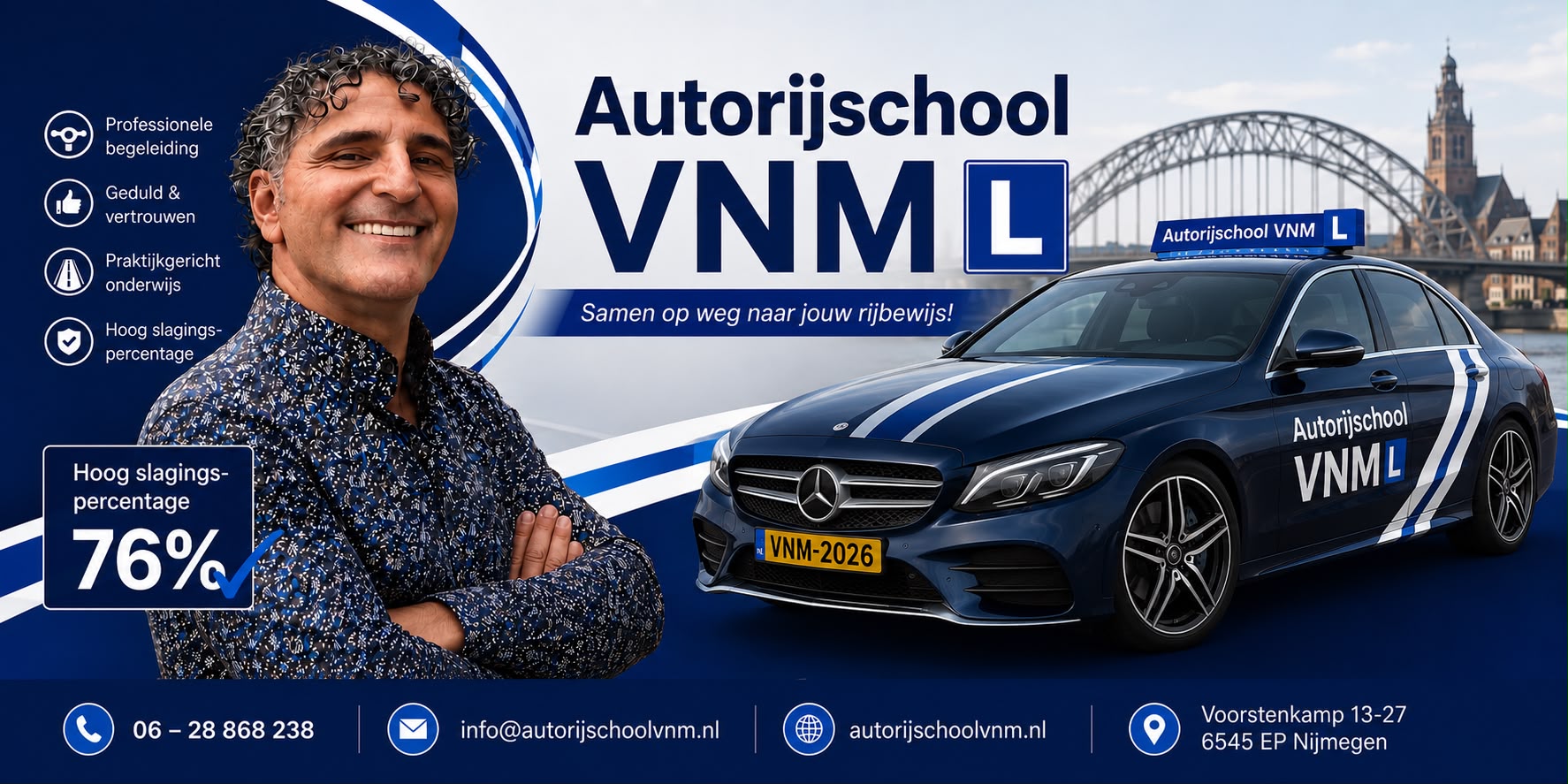 Mazin, rijinstructeur van Autorijschool VNM